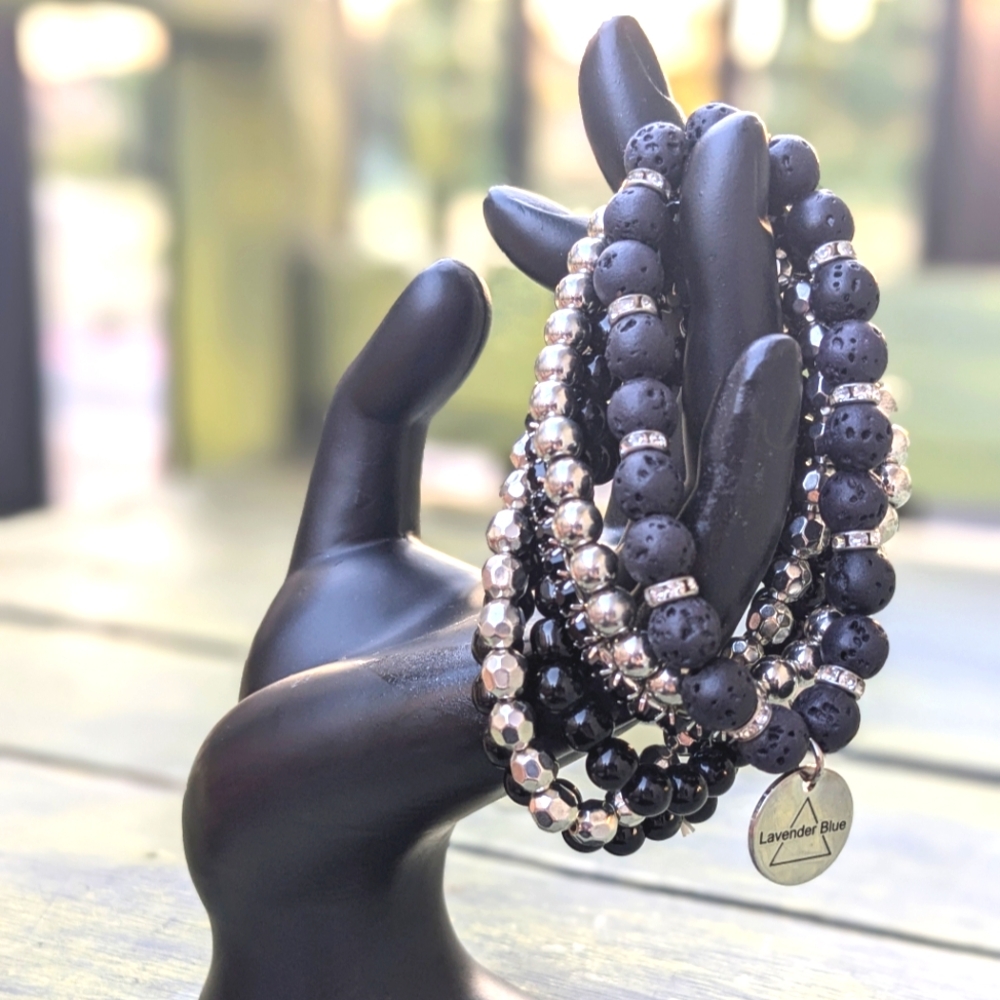 6 Bracelet Stack (Stretchy) by Lavender Blue